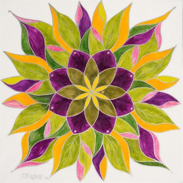 Mandala de TREBOR, obra de la sèrie Moixaines